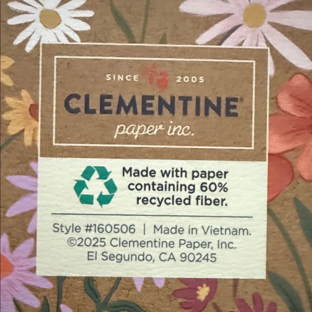 Clementine Floral 8.5 x 11” 2026 Planner